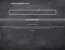 Tablet Screenshot of anchorinndigbeth.co.uk